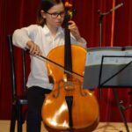 Violoncello on stage