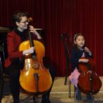 Violoncello on stage