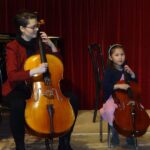 Violoncello on stage