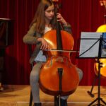 Violoncello on stage