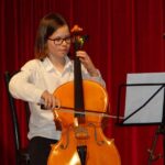 Violoncello on stage