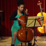 Violoncello on stage