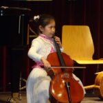 Violoncello on stage