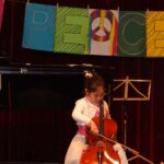 Violoncello on stage