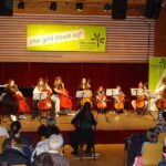 Violoncello on stage