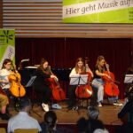 Violoncello on stage