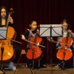 Violoncello on stage