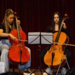Violoncello on stage