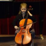 Violoncello on stage