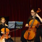 Violoncello on stage