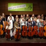 Violoncello on stage