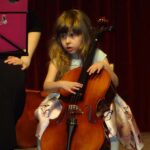Violoncello on stage