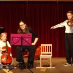 Violoncello on stage