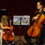 Violoncello on stage