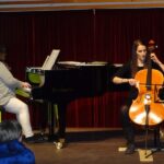 Violoncello on stage