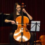 Violoncello on stage