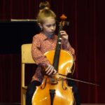 Violoncello on stage