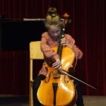 Violoncello on stage