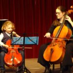 Violoncello on stage