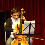 Violoncello on stage