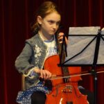 Violoncello on stage