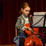 Violoncello on stage