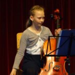 Violoncello on stage