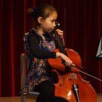 Violoncello on stage