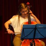 Violoncello on stage