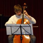 Violoncello on stage