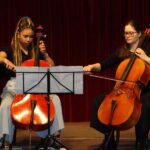 Violoncello on stage
