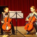 Violoncello on stage