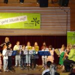 Holzbläser Minis on stage