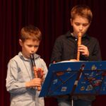 Holzbläser Minis on stage