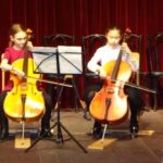 Violoncello on stage