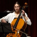 Violoncello on stage