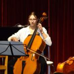 Violoncello on stage