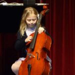 Violoncello on stage