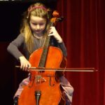 Violoncello on stage