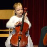 Violoncello on stage