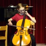 Violoncello on stage