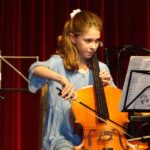 Violoncello on stage