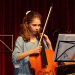 Violoncello on stage