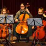 Violoncello on stage