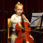 Violoncello on stage