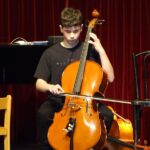 Violoncello on stage