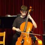 Violoncello on stage