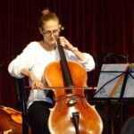 Violoncello on stage