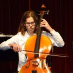 Violoncello on stage