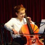 Violoncello on stage